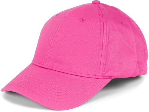 styleBREAKER Unisex 6-Panel Baseball Cap | gebürstete Baumwolle | Klettverschluss verstellbar | einfarbiges Basecap für Damen und Herren, Farbe:Pink
