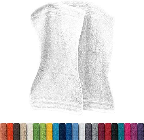 Erwin Müller Gästetuch Heidelberg 2er- Pack 100% Baumwolle weiß Größe 30x50 cm - leichte Qualität, saugstark, schnelltrocknend, kompakt - ideal für Sport, Strand, Reisen