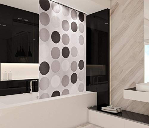 Tropik Home Retro Bathroom Shower Curtain Roller Blind Extra Long, 4 Width Sizes, 120 x 240CM