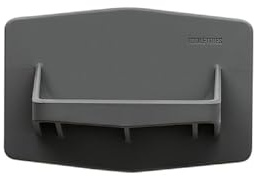 TOOLETRIES The Benjamin Soap Holder - Silicone Toiletry Organizer, Shower & Bathroom Accessory - Features Silicone-Grip Technology, Removable & Reusable - Charcoal