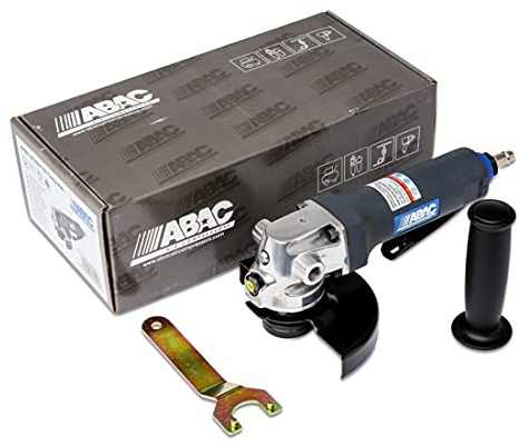 ABAC Amoladora angular Neumática 125 Comp PRO - Cambio rápido de disco - Uso profesional (industria del metal) - Peso : 2 kg