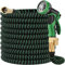 LINGKY Flexibler Gartenschlauch mit 10 Funktion 15m, Wasserschlauch flexibel mit 3-Fach Latexkern inkl. Vollmessing Adapter für 1/2' 3/4' Zoll und Wandhalterung, dehnbarer flexiSchlauch