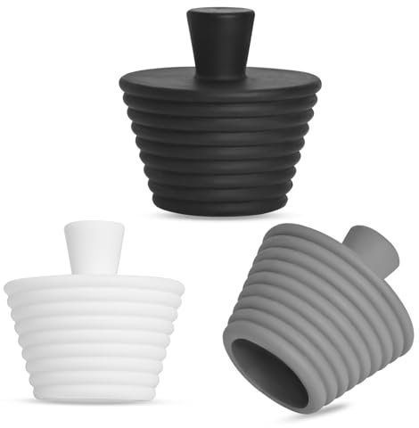 KOVOSCH 3 Stück Silikon Abflussstopfen Waschbecken,Universelle Abflussstopfen Für Waschbecken,Geeignet Für Waschbecken, Badewannen, Bäder, Abflüsse, Küchen, Abflussstopfen