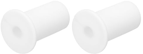 uxcell 2Pcs Wall Grommets for Cables 3/4 Inch Silicone Cable Wall Bushing Feed Through Cable Routing Kit Accessories Wall Cable Pass Through for Ethernet with 7mm Hole, White
