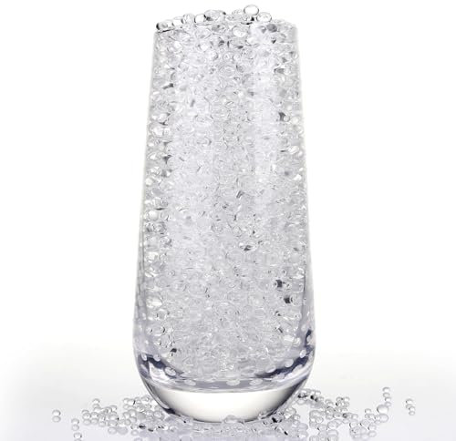 Wasserperlen Durchsichtig, 90.000 Stück Deko Wasserperlen für Pflanzen Wasserkugeln Water Beads Transparent für Schwimmende Perlen, Schwimmende Kerzen, Hochzeits-Mittelstück, Vasenfüller, Christmas