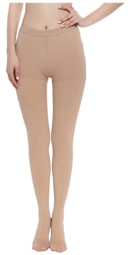 Bauzuoyo 20-30mmHg Medizinische Kompressionsstrumpfhose Damen & Herren Lang, Klasse II Abgestufte Kompressionsstrümpfe Herren Offene Zehe, Stützstrümpfe für Schwangerschaft Krampfadern Ödeme