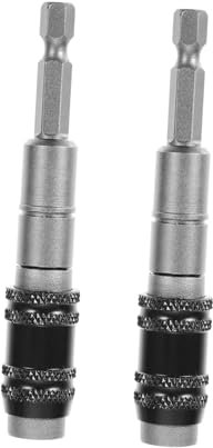 DIYEAH 2pezzi Prolunga Cacciavite Portainserti Asta Flessibile Per Punte Da Compatibile Avvitatori Manuali Elettrici e Trapani Mano Manicotto e Bloccaggio Rapido