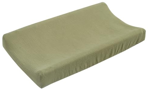 Copertura per fasciatoio per neonati, in mussola elastica, traspirante, per lettino, fasciatoio