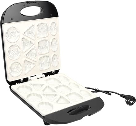 HEEPDD Máquina Eléctrica para Hacer Pasteles, 1400 W, Antiadherente, con Calefacción de Doble Cara para Desayunos y Refrigerios, Máquina para Hacer Pasteles de Acero Inoxidable para Uso Doméstico