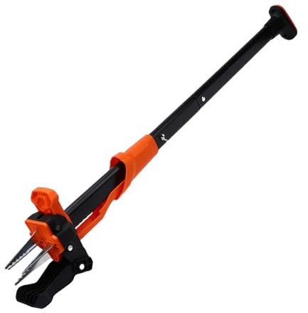 TARSHYRY Stand Up Weed Puller Tool 4 Claw Labor Saving Ergonomic Weeder Hand Tool for Garden Courtyard Dandelion Thistle Removal Mn Steel Iron 39x10.23in