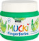 KREUL 23110 - Mucki leuchtkräftige Fingerfarbe, 150 ml in grün, auf Wasserbasis, parabenfrei, glutenfrei, laktosefrei und vegan, auswaschbar, vermalbar mit Pinsel, Schwamm, Spachtel und Fingern