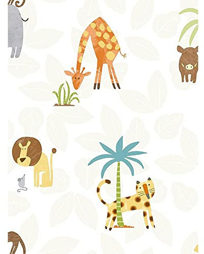 Holden Jungle Friends Wallpaper Multi 12541