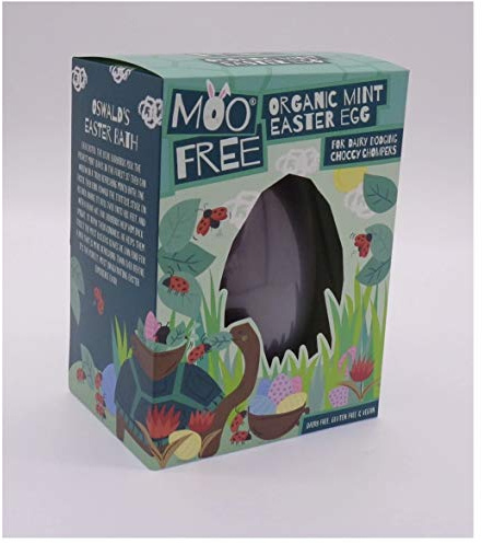 Huevo de Pascua de menta orgánica sin lácte