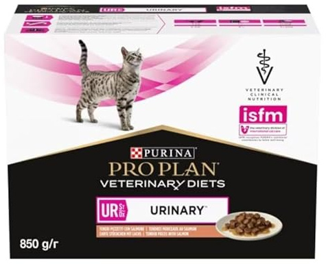 PURINA PRO PLAN VETERINARY DIETS umido gatto UR Urinary St/Ox - salmone