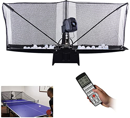 BGGFNZ Robot automático de tenis de mesa, máquina de pelota de ping pong para entrenamiento, lanzador de pelotas de ping pong, máquina robot de tenis de mesa