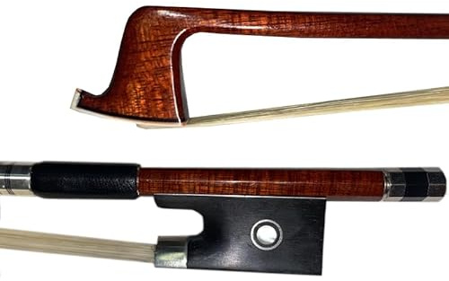 yinfeel 1 arco híbrido de fibra de carbono para violín 4/4 para adultos pelo de caballo blanco exterior es de madera