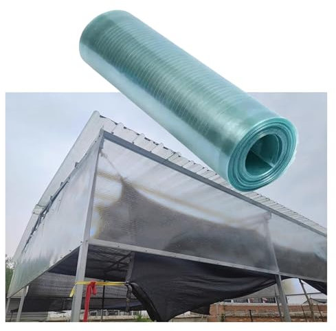 Lámina de policarbonato para techos, cocheras y terrazas, invernaderos, revestimiento de aislamiento impermeable, 1 x 10 m