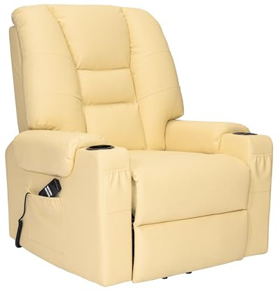 POLTRONE ITALIA Bonny Detraibile 19% Poltrona Relax Alzapersona 2 motori, reclinazione indipendente schienale pediera. Vibromassaggio Seduta indeformabile Beige