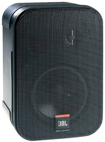 JBL Control One Set di 2 Altoparlanti a Due Vie, Casse Studio Monitor con Design Compatto, Incluso Kit per Montaggio a Parete, Woofer 10 cm e Tweeter 1,2 cm, 200 Watt di Picco, Cromato, Nero
