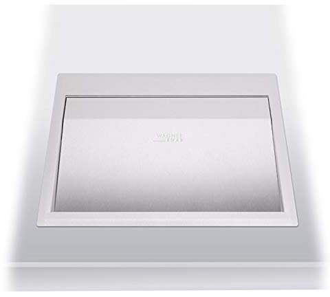 Wagner Ewar Einwurfklappe 300x235x30 WP154-1 Edelstahl für Waschtischmontage, Variante:Edelstahl matt