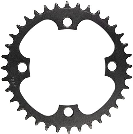 Samox Unisex-Adult PD-R4-A-NW M-Wave E-Bike Kettenblatt, für 1/2 x 3/32 & 11/128 Ketten, für Brose, Bosch, Shimano…, Lochkreis 104 mm, Schwarz, 20 x 20 x 1 cm