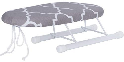 Mini Ironing Board, Foldable Legs Tabletop Sleeve Cuffs Collars Table Portable Board with Removable Washable Cotton Cloth Stylish Cover Pad Holder Lightweight for Small Home Travel Dorm Use (#5)