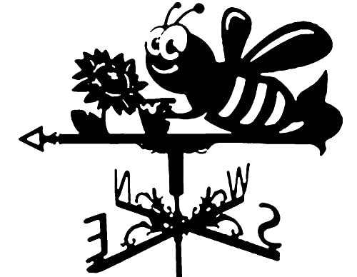 tacery Girouette pour Cour, Girouettes en Fer Rétro, Girouette Décorative pour Ferme D'abeilles, Girouette, Décoration Toit À La Maison, pour Jardin Extérieur