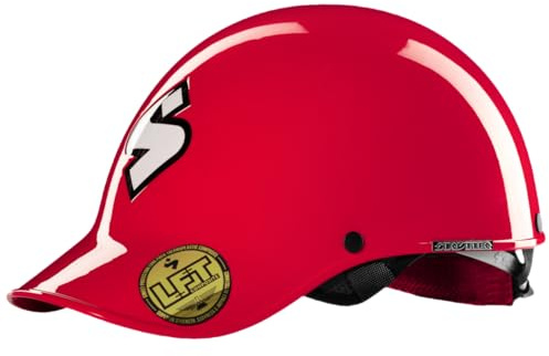 Sweet Protection Strutter Kayak Helmet - Low Volume Carbon Reinforced Paddling Watersport Helmet, with Occigrip and EVA Liner, Gloss Poppy Red, L/XL