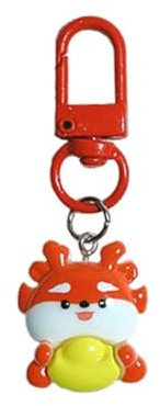 DHliIQQ Cartoon Keychain New Year Dragon Cartoon Cute Mobile Phone Pendant Accessories Best Accessories Keychain Friend Bag british box keychain,snowboard box men Duck unusual keychain,sn