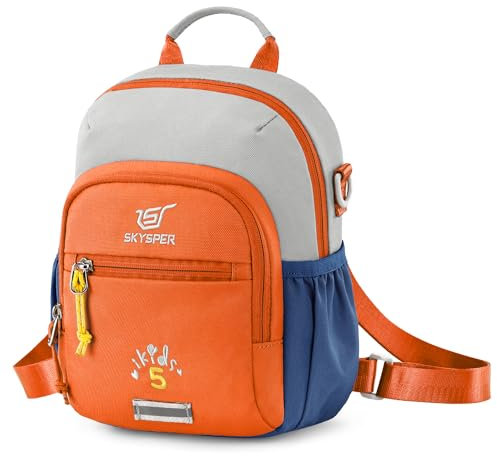 SKYSPER Kinderrucksack 5L Kindergarten Schule Wandern Outdoor Rucksack für Jungen & Mädchen ab 1 Jahre