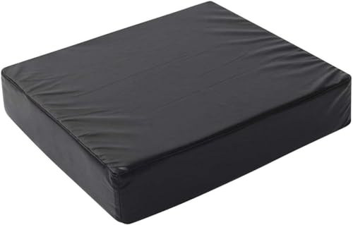 Molten Creek® Wheelchair Memory Foam Cushion Seat With Waterproof Cover, Orthopedic Seat Cushion for Pressure and Pain Relief, Reduce Back Ache, Improve Posture, Black (18 x 16 x 3)