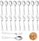 OT-NVWOZR 20 PCS Cutlery Set, 10 Serving Spoons & 10 Dinner Forks, 6.7 Stainless Steel, Dishwasher Safe for Home & Restaurant