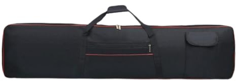 JISADER Borsa da trasporto per tastiera da 88 tasti Copertura impermeabile in tessuto Oxford Spallacci protettivi versatili regolabili con manici, 136x17x33 cm