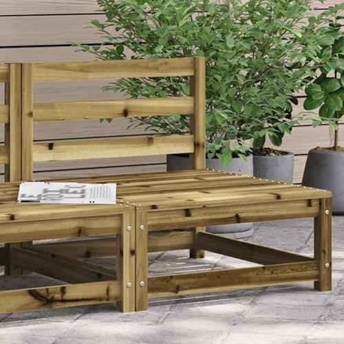 Gartenmöbel, Balkonmöbel, Garten Loungemöbel Set, Gartensofa ohne Armlehnen 70x70x67 cm Kiefernholz Imprägniert, Loungesofa Für Balkon, Terrasse, Poolbereich, Einfache Montage