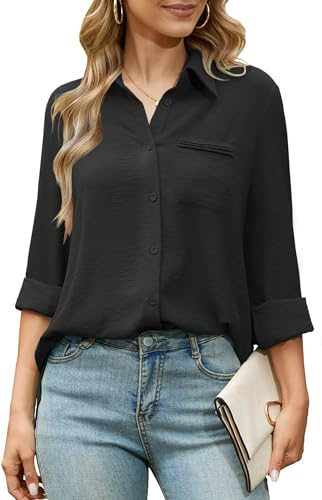 Odosalii Women's Blouses & Shirts Dressy Casual Tops Work Office Outfits
