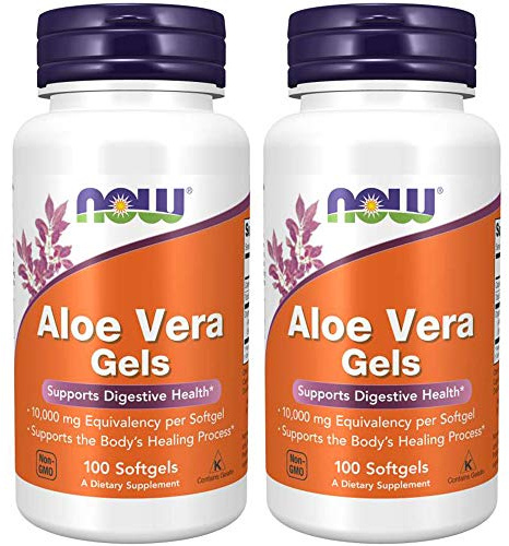 Now Foods Aloe Vera, 100 softgels 2 pack