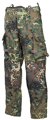 MFH BW Kampfhose, Einsatz/Übung Bundeswehr Einsatzhose Army Outdoor Hose Arbeitshose Flecktarn S-XXL (L)