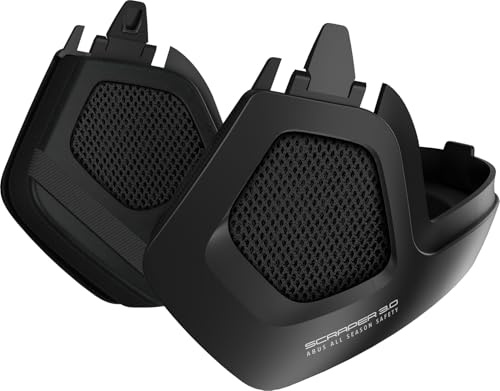 ABUS Winterkit Scraper 3.0, Orejeras y Gorro para Casco, Negro, Talla M