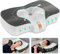 Elviros Almohada Cervical Ortopédica de Espuma Viscoelastica, Almohada Ergonómica Extraíble para Dolor de Cuello y Hombros Almohada Antironquidos para Dormidores Laterales, Gris Oscuro-S