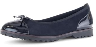 Gabor Donna Ballerine, Signora Ballerine Classiche,Tempo Libero,Ballerine,Scarpe estive,Elegante,Fiocco,Blu (Atlantik) / 36,38 EU / 5 UK