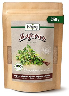Biojoy Ekologisk malen mejram, mejrampulver, 250 g | Från Egypten, Origanum majorana L.