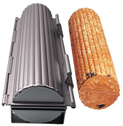 BSTCAR French Bread Baking Pan Loaf Pan Baguettes Pans Loaf Bread Baking Tin Cylinder Bread Pans Toast Molds Bakeware Tins (Silver)