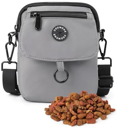 COOWONE Waterproof Dog Walking Bag Crossbody Bags Dog Treat Pouch for Pet Training, Puppy Treat Tote, Treat Bag, Dog Mom Purse…