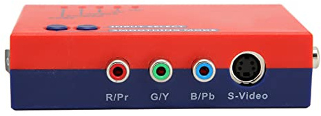 Omvandlare för Retro Scaler 2x Converter, A V Till HD Multimedia, filter- och Passlägen, Fördröjningsfri Videospelsadapter, Interfa-kompatibel för 2x Linjemultiplikator (Röd)