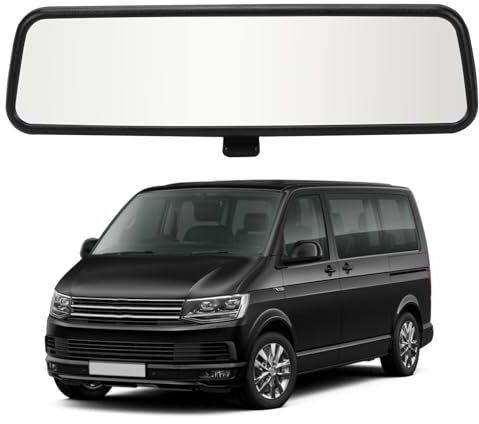 Innenrückspiegel Ersatz für VW T5/T6/T6.1/T7 2003-2024/Caddy 2003-2024, Rückspiegel Auto Innenspiegel Glas Spiegel, 3B0857511G