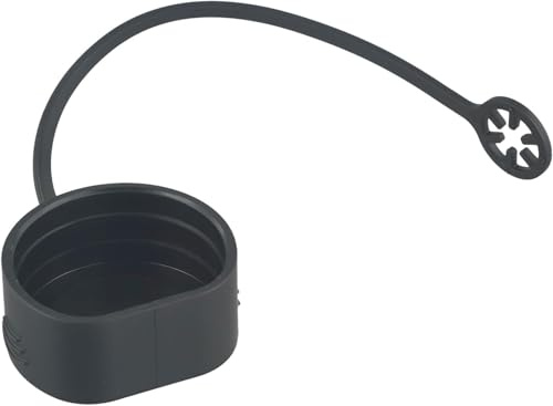 Daaxing Svart PVC-laddare portskydd, laddningskabel pluggskyddskåpa typ 2 för elfordon dammskydd för EV laddningsstation, 63 mm x 56 mm (1 st)