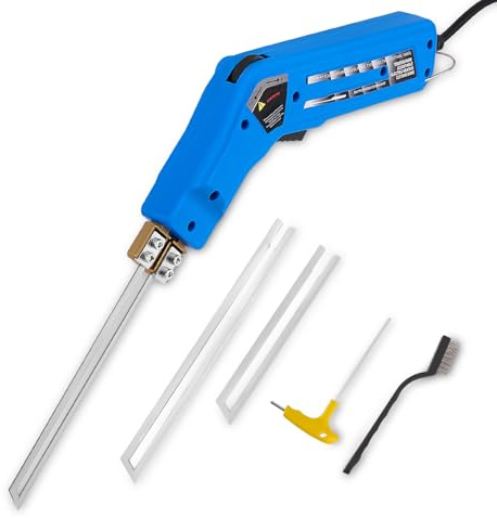 Haedswer 300W Taglia Polistirolo, (50-600℃) Coltello Elettrico a Caldo, Temperatura Regolabile, Coltello a Caldo con Lame dritte da 10cm + 15cm per Polistirolo, EPS, KT Board, EVA, Tessuto di Corda