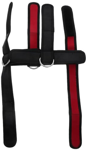 BESTonZON Arnés de Entrenamiento Cervical Ajustable para Cabeza y Cuello Correa Resistente para Fuerza y Rehabilitación Equipo Deportivo para Hombros y Parte Superior Espalda
