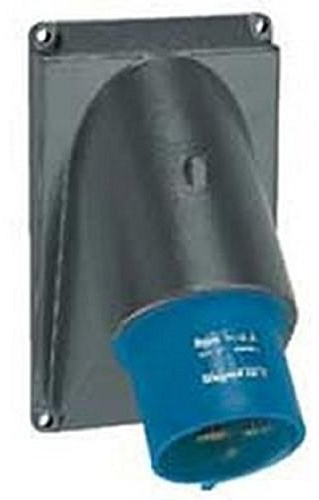 Fiche inclinée Hypra 16A - 2P+T - 200V~ à 250V~ - plastique - IP44