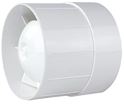 Pipe recess pipe fan for silent exhaust pipe WKA Ø 125 mm Ball bearing